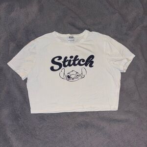 Stitch White Tee